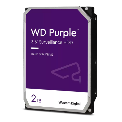 Western Digital 2TB WD Purple Surveillance Internal Hard Drive HDD - SATA 6 Gb/s, 256 MB Cache, 3.5