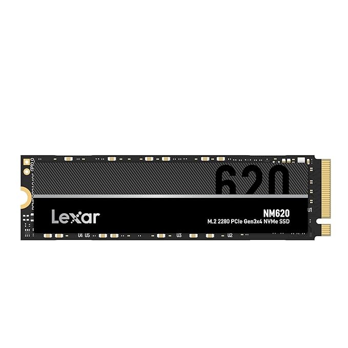 Lexar 512GB NM620 M.2 2280 NVMe PCIe Gen3x4 Internal SSD Maximum Read 3300MB/sLNM620X512G-RNNG